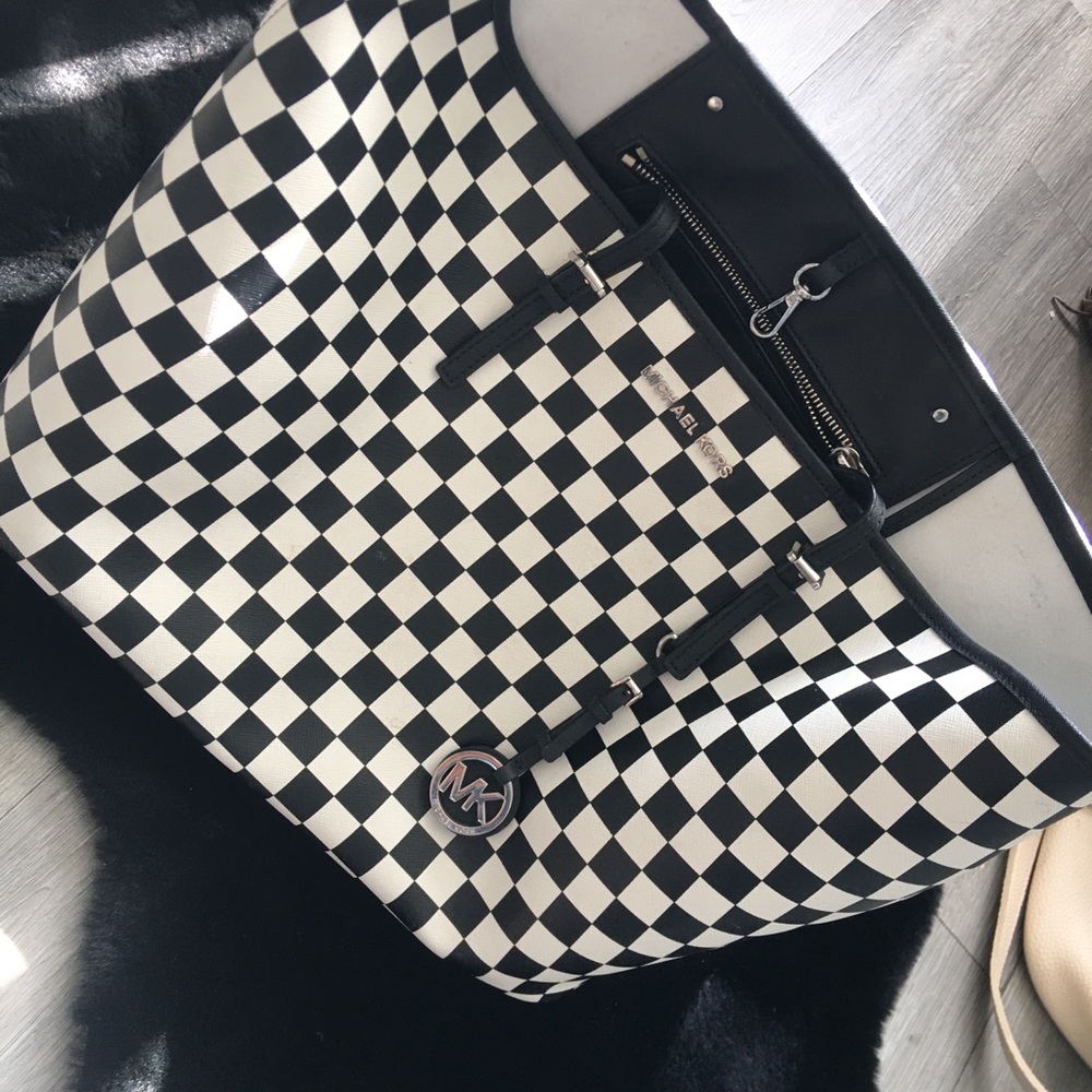 Checker Michael kors tote